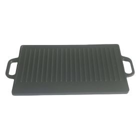 Outdoor Uncoated Rectangular Double-Sided Iron Plate Double Ear Cast Iron Pot