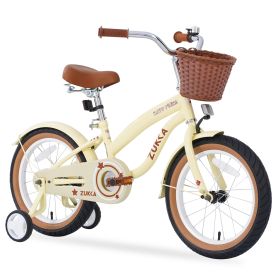 Multiple Colors,Girls Bike for 4-7Years Old Kids,16 inch wheel , Training Wheels Included