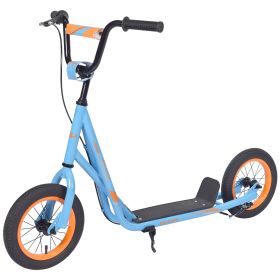 Youth Scooter Kick Scooter for Kids 6+ with Adjustable Handlebar, 12 Inch Inflatable Wheels ,Widened non-slip Footboard