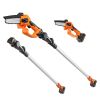 VEVOR 2-in-1 Cordless Pole Saw & Mini Chainsaw, 20V 4Ah Battery Pole Chainsaw, 5" Cutting Capacity 8 ft Reach Pole Saw for Branch Cutting & Tree Trimm