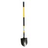 Round Point Shovel - Sturdy 54' Fiberglass Handle - Heavy Duty 14 Gauge Steel Head