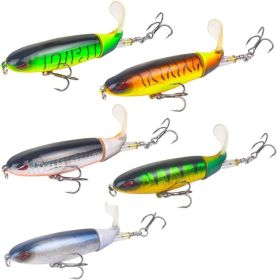 Nuguri Topwater Fishing Lures Set Whopper Plopper Bass Lures with Floating Rotating Tail Fish Bait Lures Hard Bait Hook/Fish Tackle Bait for Freshwate