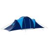 Camping Tent Fabric 9 Persons Dark Blue and Blue