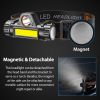 2 Packs Rechargeable Headlamp IPX4 Waterproof Headlight Flashlight