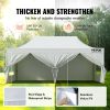 VEVOR 10x20 FT Pop up Canopy with Removable Sidewalls, Instant Canopies Portable Gazebo & Wheeled Bag, UV Resistant Waterproof, Enclosed Canopy Tent f