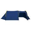 Camping Tent 4 Persons Navy Blue/Yellow