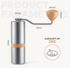 Hand-shaking coffee bean grinder. (Bean warehouse large capacity 30g, multi-gear grinding control coffee powder specifications)