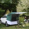 140*180*167cm Silver Tape Hardcore SUV Rear Tent Camping Tent Military Green Plus White Gray