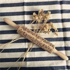 Rolling Pin Christmas Embossing (Option: Music 39cm)