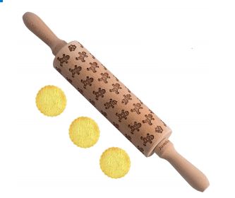 Rolling Pin Christmas Embossing (Option: 8style 43cm)