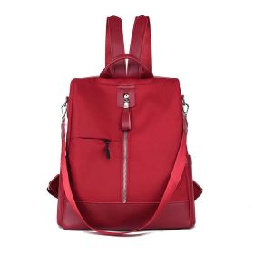 Backpack New Trend Female Backpack Women Backpack Waterproof Laptop Teenage Girls School Shoulder Bags (Color: Red)